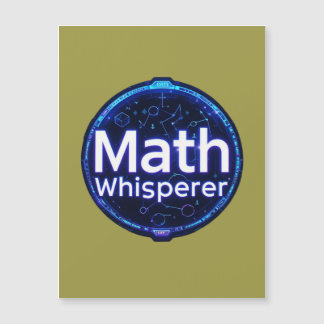 Mathe-Lehrer Mathe-Flüsterer Magnetkarte