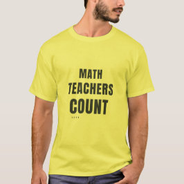 Mathe-Lehrer Zählen 1234 Lustiges Mathe-Lehrer-Des T-Shirt
