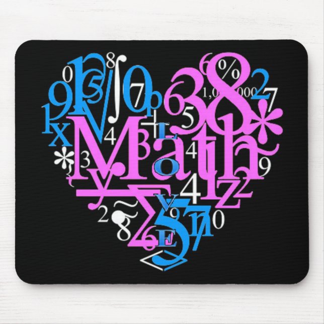 Mathe-Liebe Mousepad (Vorne)