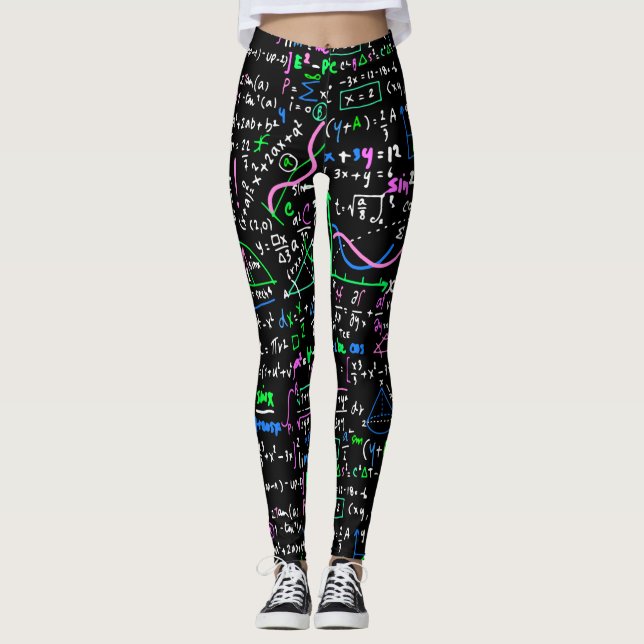 Mathe-Liebhaber Leggings (Vorderseite)
