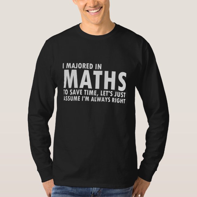 Mathe Major Funny Mathematician Nerd Science Stud T-Shirt (Vorderseite)