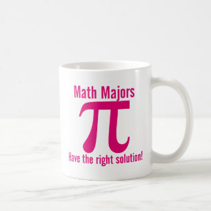 Mathe Majors haben die richtige Lösung - rosa Tasse