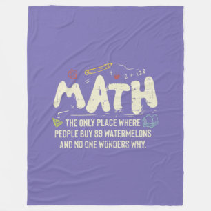 Mathe Mathematik Mathe-Lehrer-Geschenk Fleecedecke