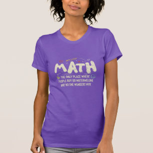 Mathe Mathematik Mathe-Lehrer-Geschenk T-Shirt