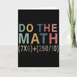 Mathe-Meme Lustiges Geschenk für Lehrer, Schüler M Karte