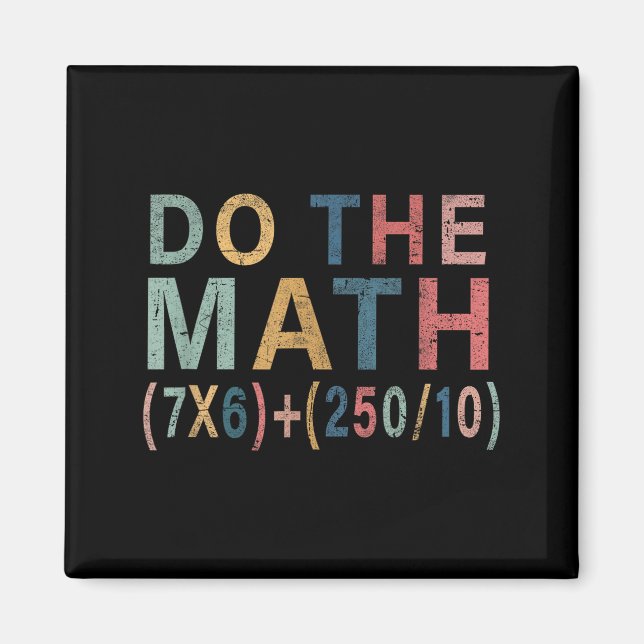 Mathe-Meme Lustiges Geschenk für Lehrer, Schüler M Magnet (Vorne)