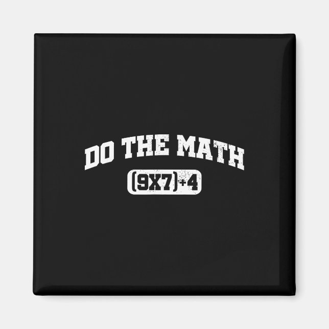 Mathe-Meme, Mathe 67 Meme, Lustiger Sechs Sieben L Magnet (Vorne)