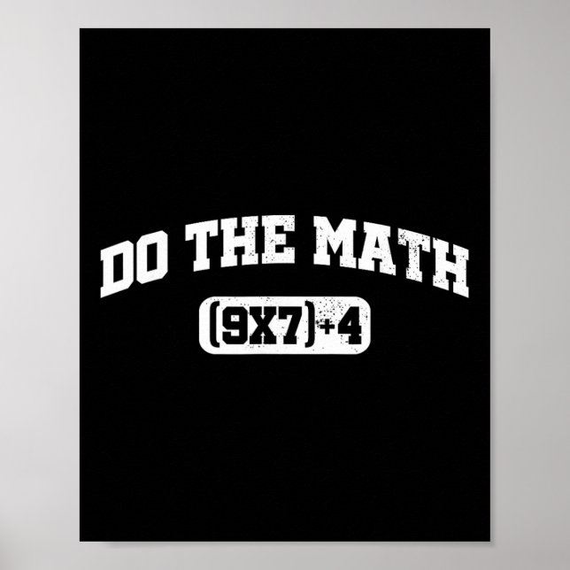 Mathe-Meme, Mathe 67 Meme, Lustiger Sechs Sieben L Poster (Vorne)