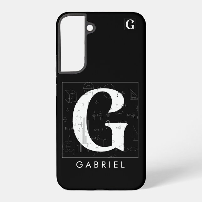Mathe-Monogramm - Buchstabe G Samsung Galaxy Hülle (Rückseite)