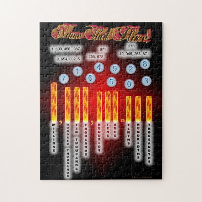 Mathe-Name, das setzen Puzzle (Vertikal)