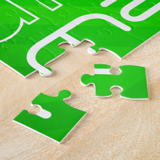 Mathe; Neon Green Stripes Puzzle
