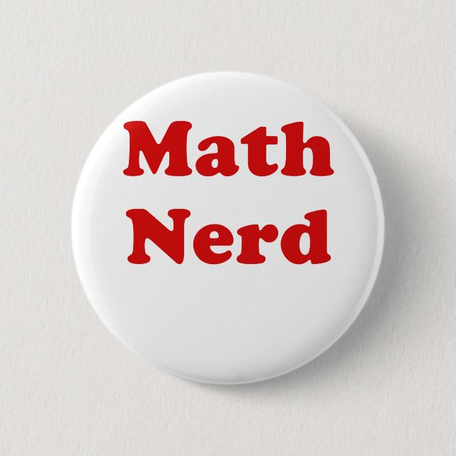 Mathe-Nerd Button (Vorderseite)