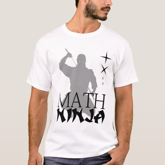 Mathe ninja T-Shirt (Vorderseite)