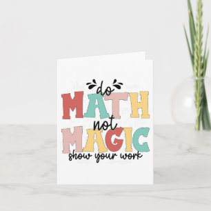 Mathe not Magic Mathe Lehrer zurück zur Schule 1. Karte