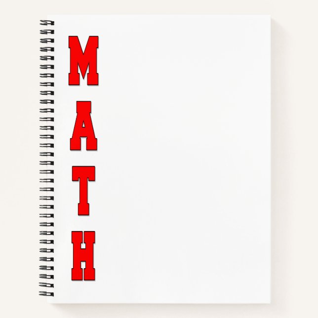 Mathe Notizbuch (Vorderseite)