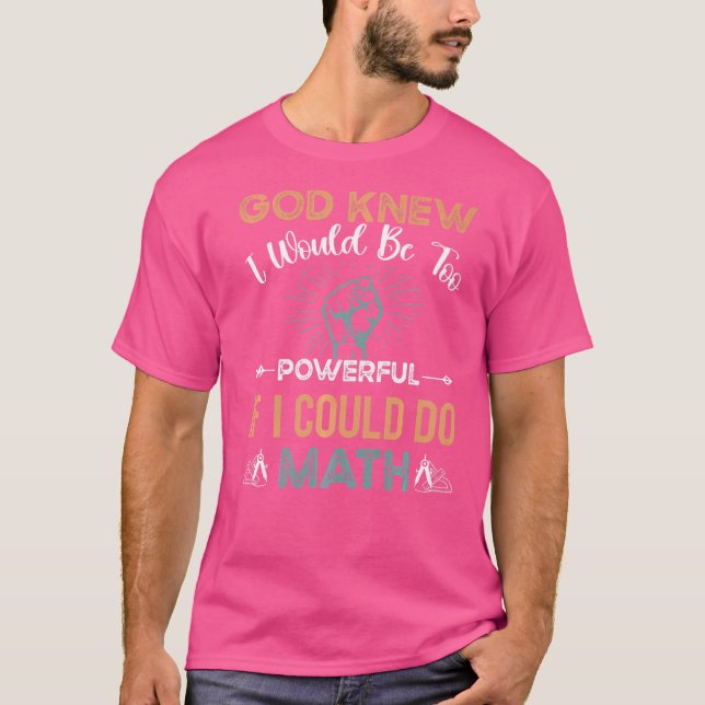 Mathe Powerful Nerd Geek Algebra Circles Ironic St T-Shirt (Vorderseite)