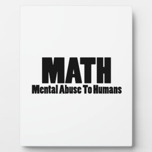 Mathe. Psychischer Missbrauch beim Menschen Fotoplatte