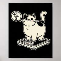 Mathe Pun Cat I Overate I Over 8 Funny Mathe Lehre