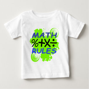 Mathe-Regeln Baby T-shirt