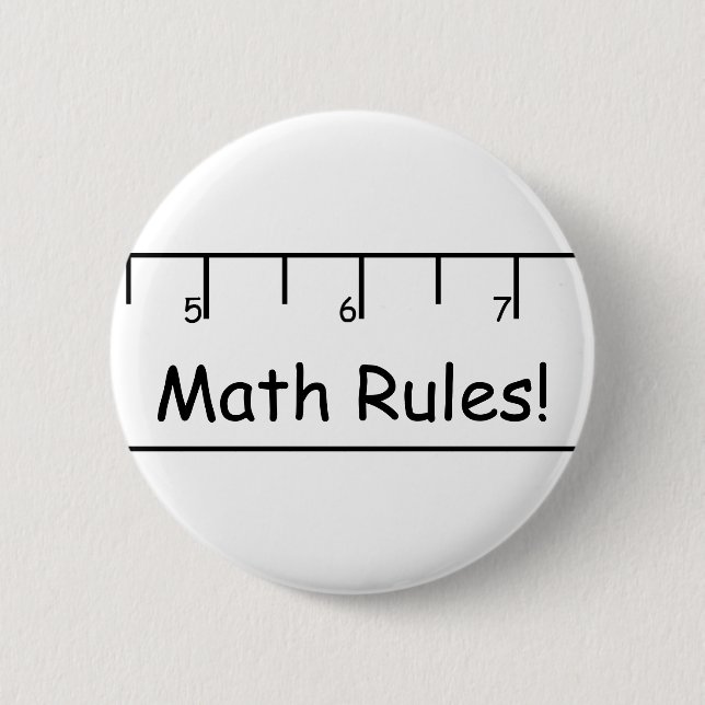 Mathe-Regeln! Button (Vorderseite)