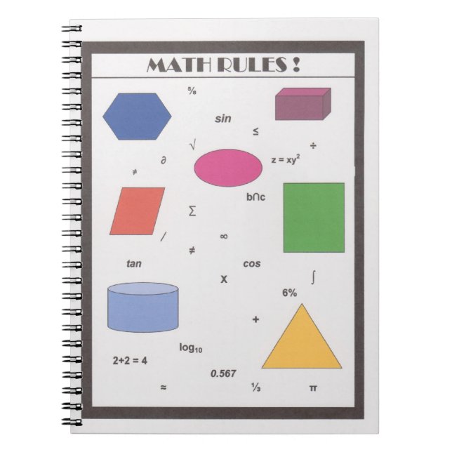 Mathe-Regeln! Notizblock (Vorderseite)