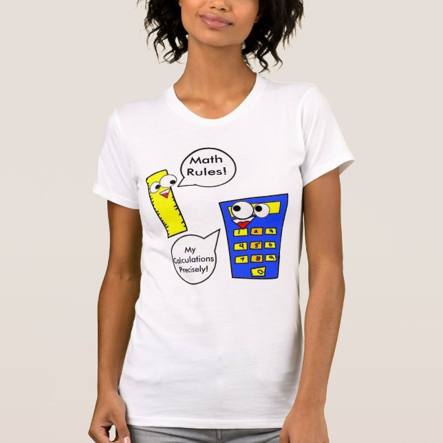 Mathe-Regeln T-Shirt (Vorderseite)