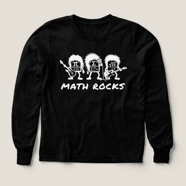 Mathe Rocks Akademischer Rockband Humor (Design Vorderseite)