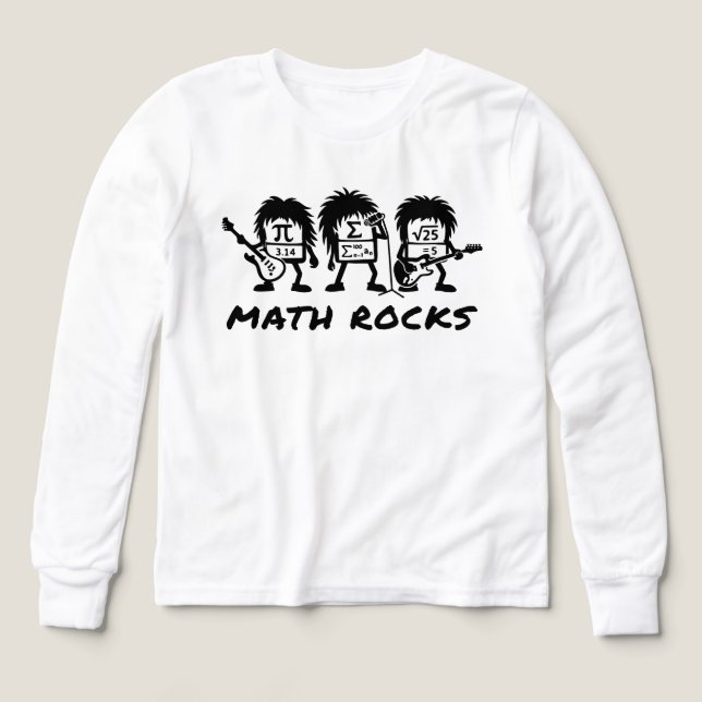 Mathe Rocks Akademischer Rockband Humor (Design Vorderseite)