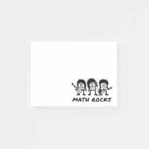 Mathe Rocks Akademischer Rockband Humor Post-it Klebezettel