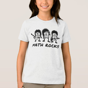 Mathe Rocks Akademischer Rockband Humor Tri-Blend Shirt