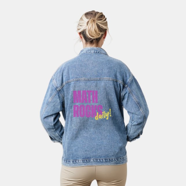 Mathe Rocks Täglich! Cool Jeansjacke (Modell)