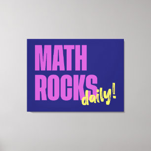 Mathe rocks täglich leinwanddruck