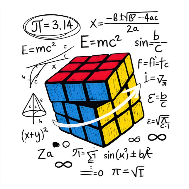 Mathe Rubik Cube Geometrie Formel Nerd Ästhetik T-Shirt (Von Creator hochgeladen)