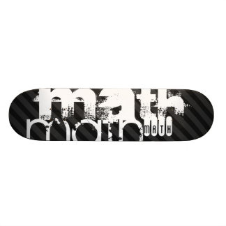 Mathe; Schwarz & Dunkelgrau Streifen Skateboard