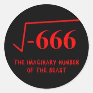 Mathe-Spaß-Aufkleber Runder Aufkleber