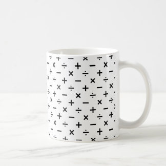 Mathe-Symbole - Schwarzweiss Tasse