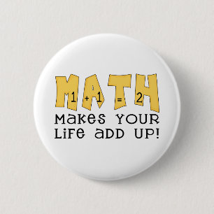Mathe-T-Shirts und Geschenke Button