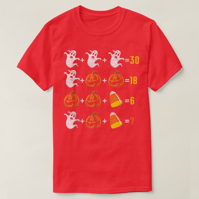 Mathe Teacher Halloween T-Shirt (Design vorne)