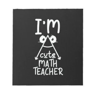 Mathe Teacher I Bin Mathe Teacher Notizblock