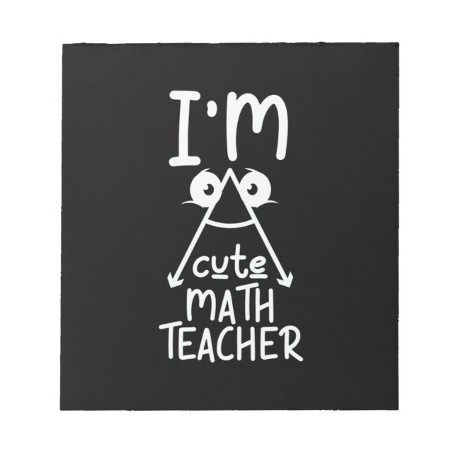 Mathe Teacher I Bin Mathe Teacher Notizblock (Vorderseite)