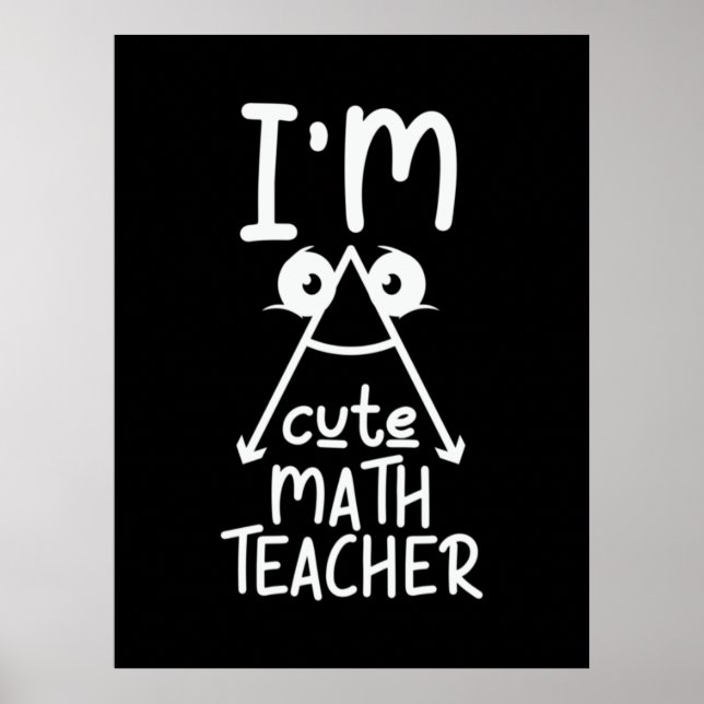 Mathe Teacher I Bin Mathe Teacher Poster (Vorne)