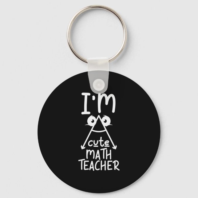 Mathe Teacher I Bin Mathe Teacher Schlüsselanhänger (Vorderseite)