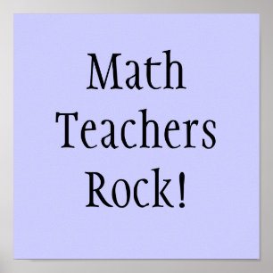 Mathe Teachers Rock! Poster