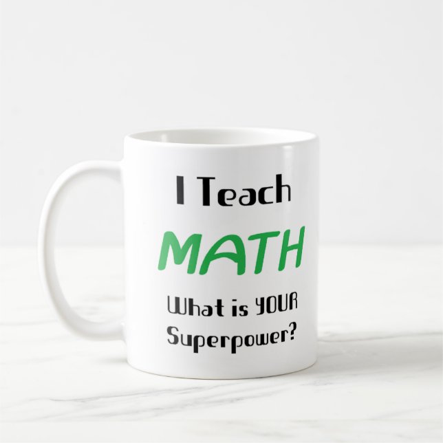 Mathe unterrichten kaffeetasse (Links)