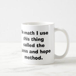 Mathe-Vermutungs-und Hoffnungs-Tasse Tasse