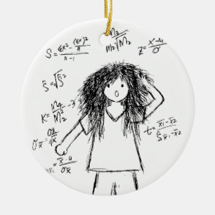 Mathe-Verrücktheit Keramik Ornament