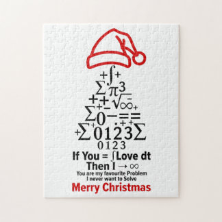 Mathe-Weihnachtsbaum-Puzzle - Romantisches Geschen Puzzle