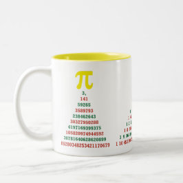 Mathe-Weihnachtsbäume Zweifarbige Tasse