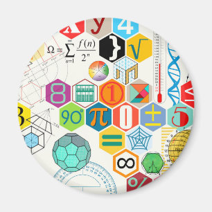 Mathe (weiß) magnet