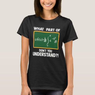 Mathe Welchen Teil der Gleichung verstehst du nic T-Shirt